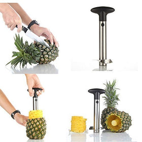 OXO pineapple corer features detachable parts for thorough cleaning