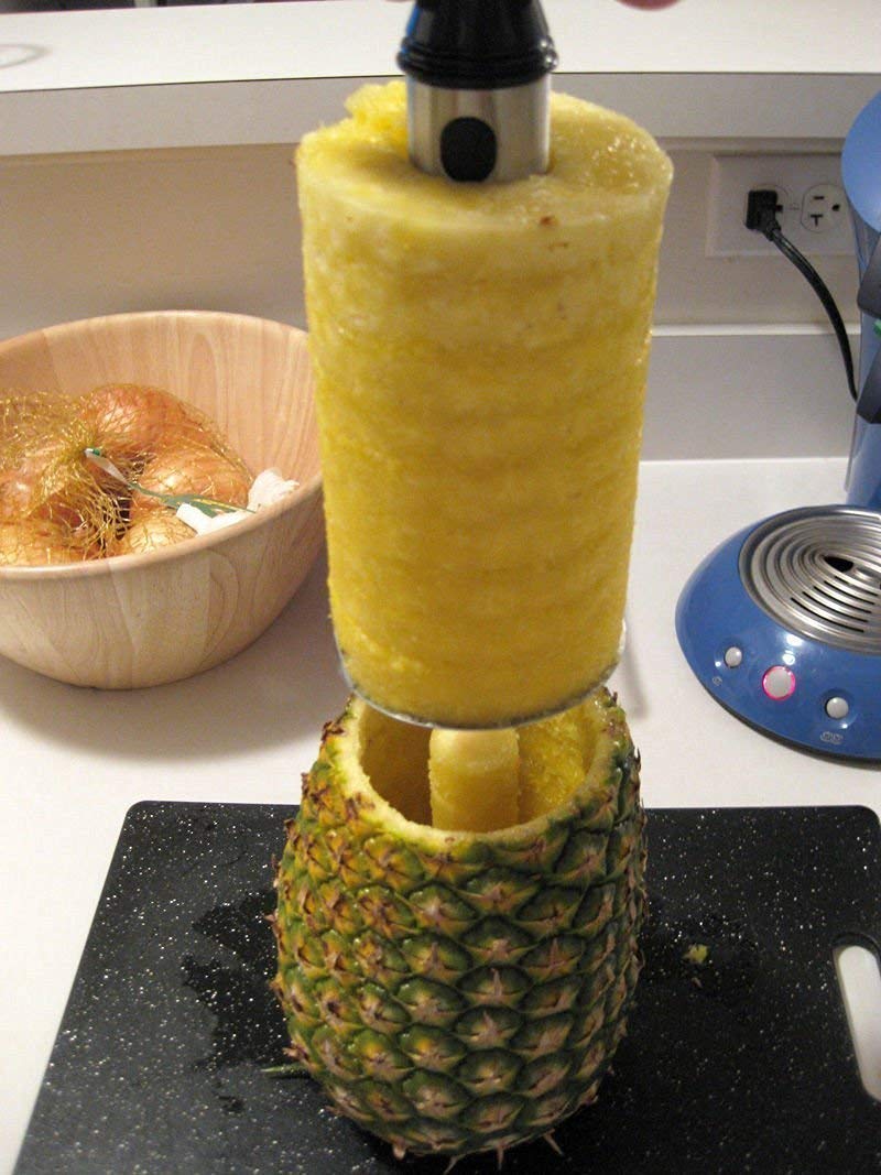 OXO pineapple corer offers soft, non-slip grip for comfortable use