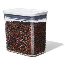 OXO Good Grips POP container with airtight seal button keeps foods fresh
