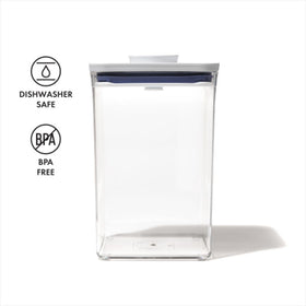 OXO POP dishwasher-safe design makes cleaning quick and easy.