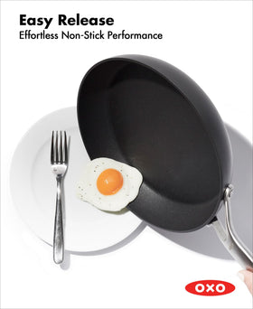 OXO Professional 10-inch frying pan with durable nonstick for versatile cooking.