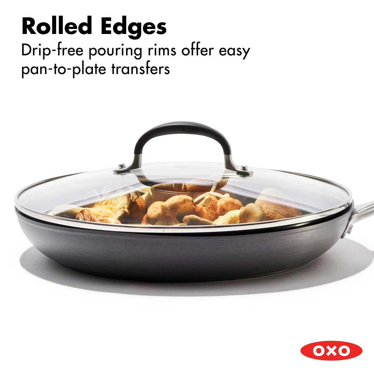 OXO silicone-handle with BPA-free grip offers comfortable control.