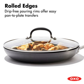 OXO silicone-handle with BPA-free grip offers comfortable control.
