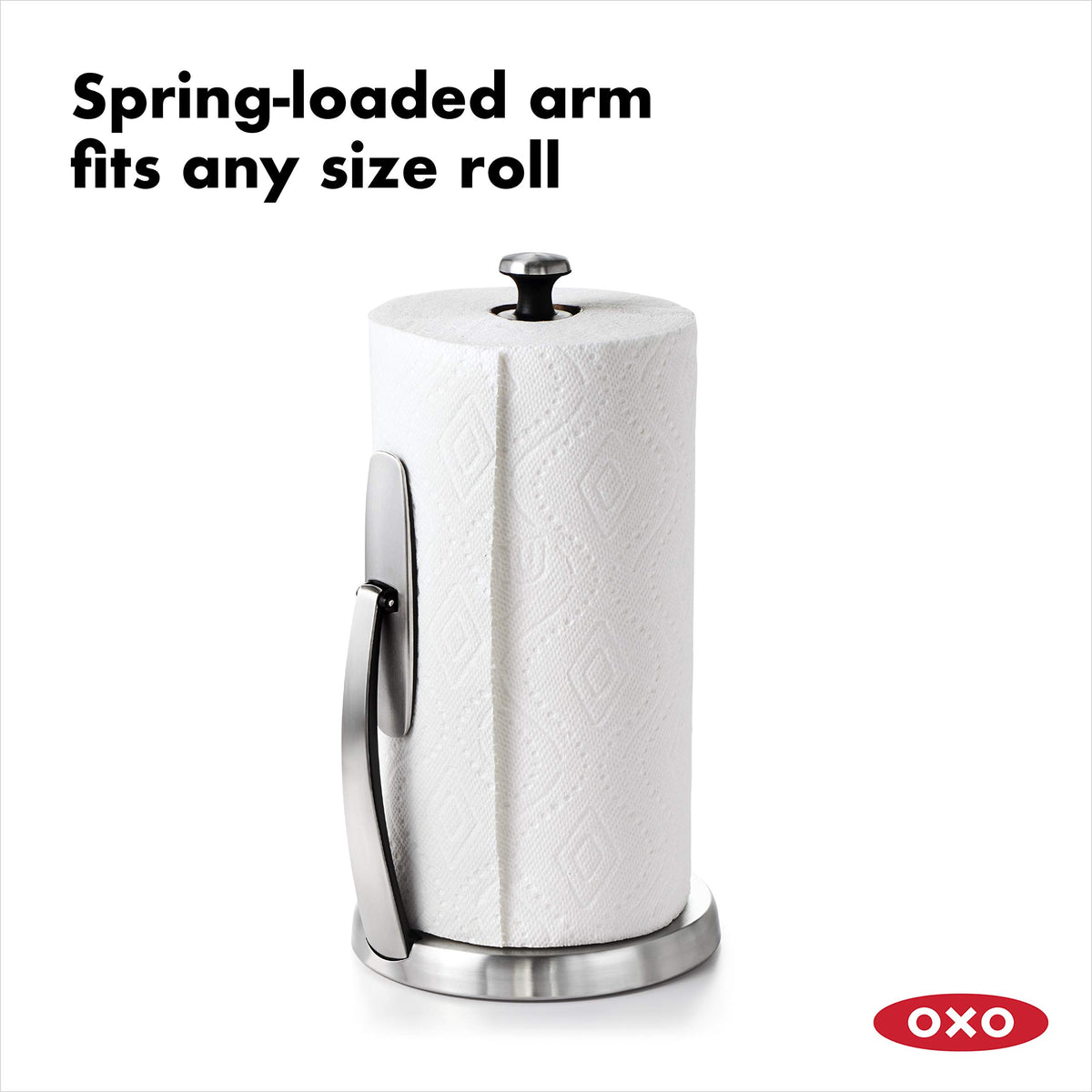 OXO SimplyTear edge remains accessible for quick towel starts.