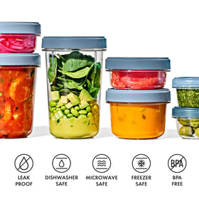 Stain-resistant OXO container maintains clarity after repeated use