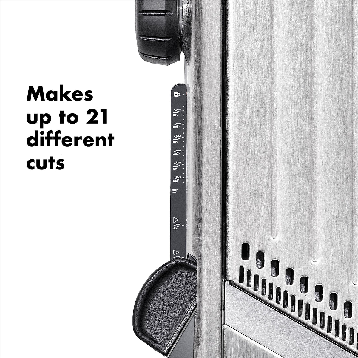 OXO SteeL Mandoline 2.0 julienne blades for uniform strips