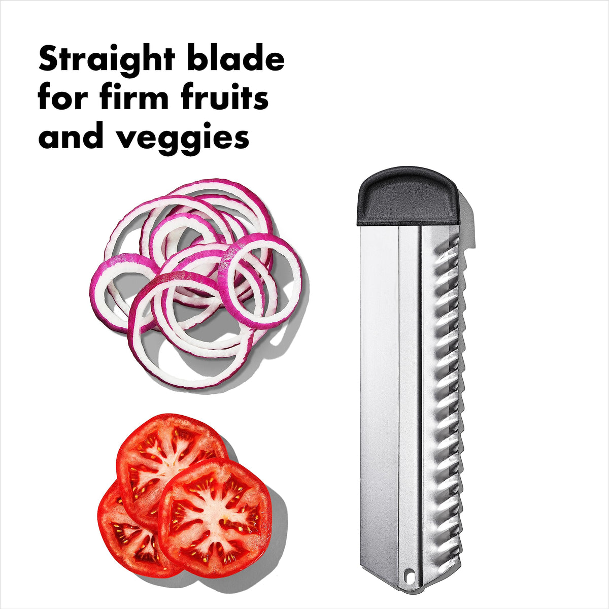 OXO SteeL Mandoline 2.0 thin and thick julienne options