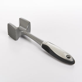 OXO SteeL meat tenderizer with solid aluminum body for durability