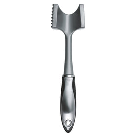 OXO SteeL meat tenderizer with soft grip handle for comfortable use