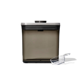 OXO POP coffee container in a modern kitchen display; easy organization.