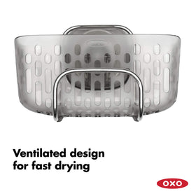 OXO Good Grips StrongHold drainage slots promote fast drying and mess reduction.