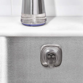 OXO Good Grips StrongHold works best in stainless sinks for optimal hold.