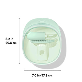 Compact, travel-friendly set stores inside the lidded bowl for mess-free transport