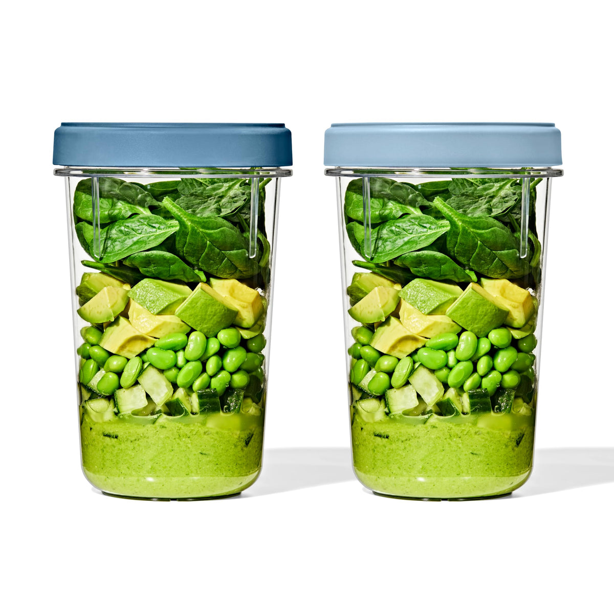 OXO Twist & Stack 40 oz container with closed lid for secure, leakproof storage.