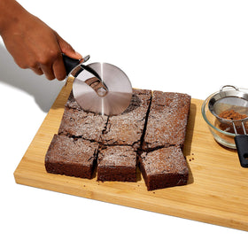 OXO Good Grips wheel cleanly cuts brownies and desserts