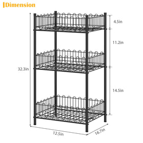 OYEAL pantry soda can rack side view with spacious tiers and guardrail