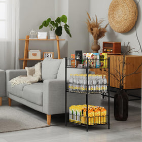 OYEAL can organizer with guardrail protects against spills