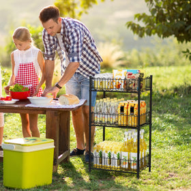 OYEAL multi-functional pantry storage keeps snacks, spices, and cans organized