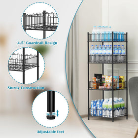 OYEAL soda can rack pantry panorama highlights versatile storage options.