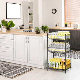 OYEAL water bottle storage rack tall design keeps bottles within reach