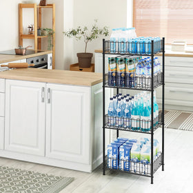 OYEAL wine and beer rack demonstrates multipurpose can storage.