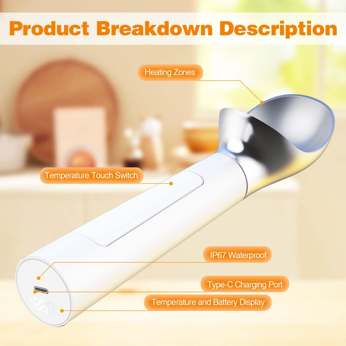 oyeftp versatile scoop for fruit sauces and meatballs in cooking