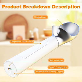 oyeftp versatile scoop for fruit sauces and meatballs in cooking