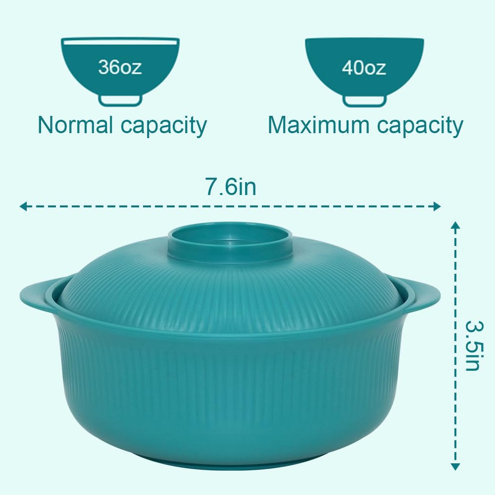 Oylnidea elderly easy-grip striped bowls provide stable handling and spill prevention.