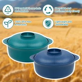 Oylnidea lightweight camping bowls portable and stain resistant for outdoor meals.