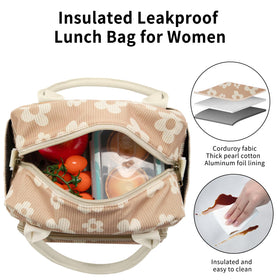 OYLOLA lunch bag side pocket for easy bottle access.