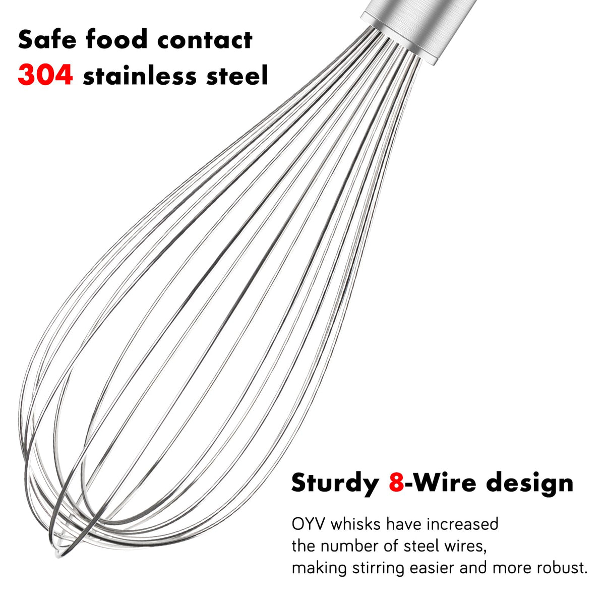 OYV 12-inch balloon whisk for large batches and sauces