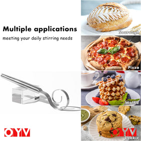 OYV 12-inch whisk cleans with a quick wipe after baking
