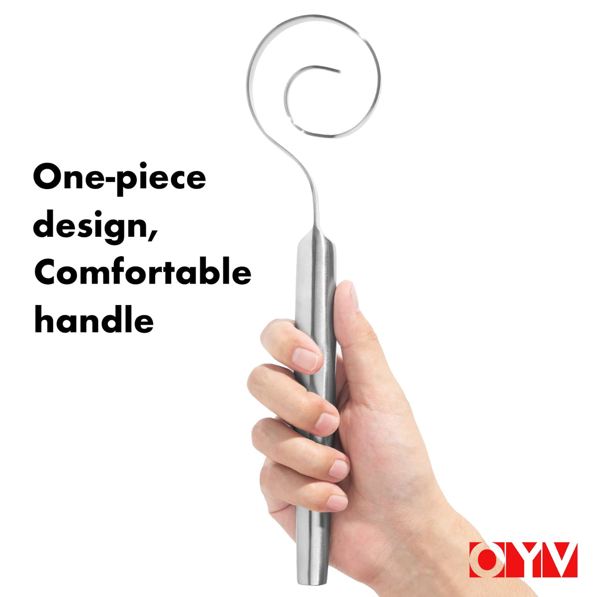 OYV 18-10 stainless steel construction delivers durability and easy cleaning