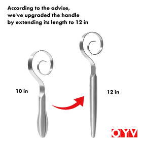 OYV 18-10 stainless steel construction highlights durability and easy cleaning.