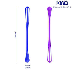 OYV colorful mini whisk for versatile blending in sauces and beverages.