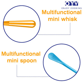 OYV durable, food-grade PP mini whisk for long-lasting kitchen use.