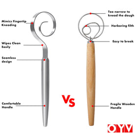 OYV one-piece stainless steel resists bending for lasting use.