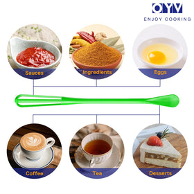 OYV tiny spoon end for precise scooping and quick taste tweaks.