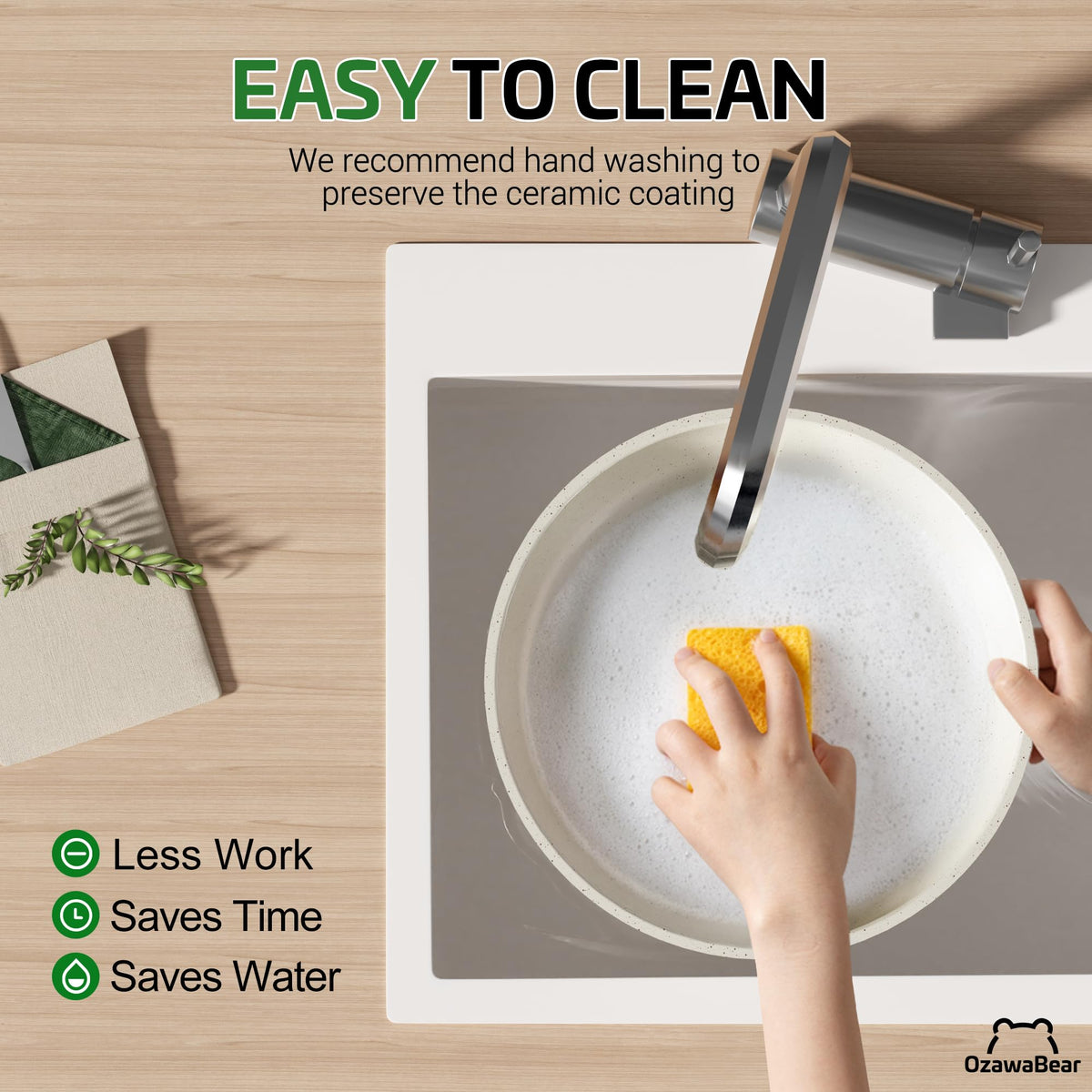 OzawaBear versatile set functions as bakeware and tableware with lids