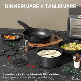 OzawaBear space-saving storage reduces cabinet footprint for small kitchens