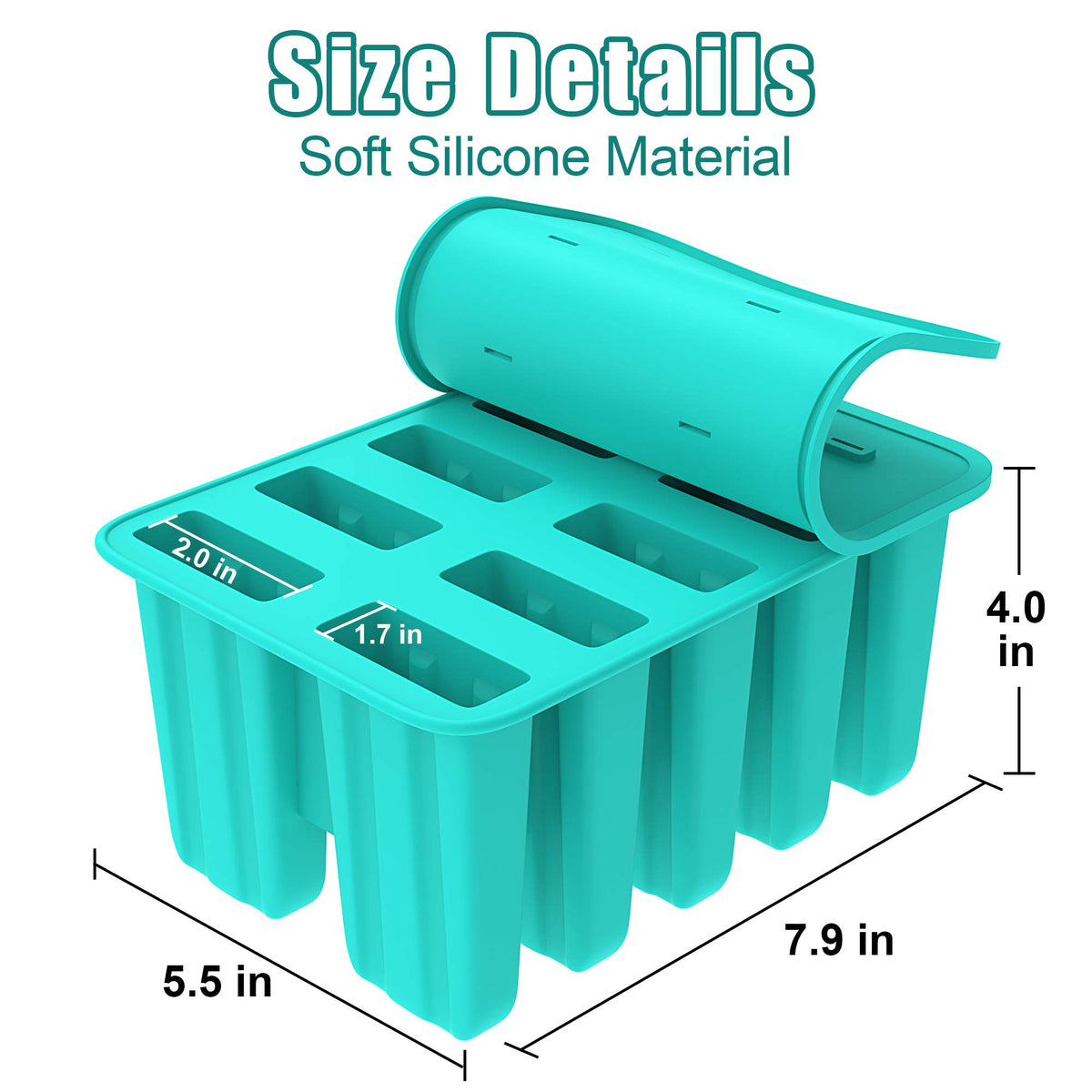 Ozera release method warm water aids easy extraction from silicone molds.