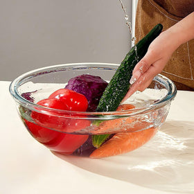 OZY easy-clean glass bowl with smooth surface for quick cleanup.