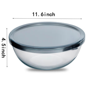 OZY glass bowl clearly shows sourdough fermentation for monitoring rise.
