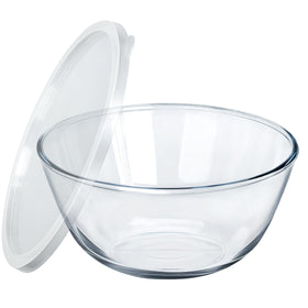 OZY large glass bowl with lid for sourdough preparation and safe storage.