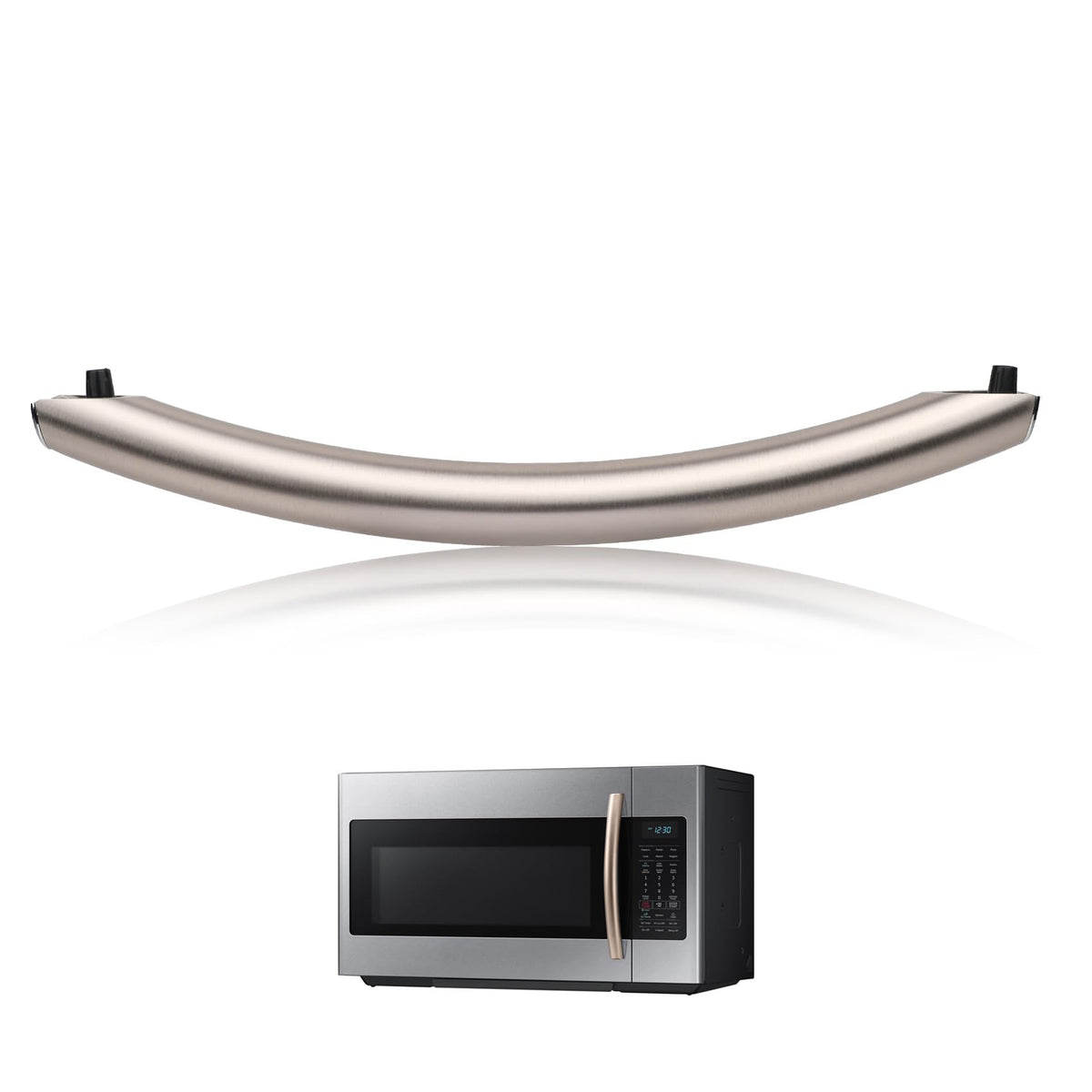 P Polerden rose gold microwave door handle, 12.28 inches, ready to replace Samsung ME16A4021AS