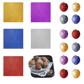 PABCK chocolate wrappers with silver inside and colorful outside for polished candy packaging