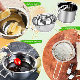 Pachsi wax melting kit compatible with soy beeswax and paraffin.