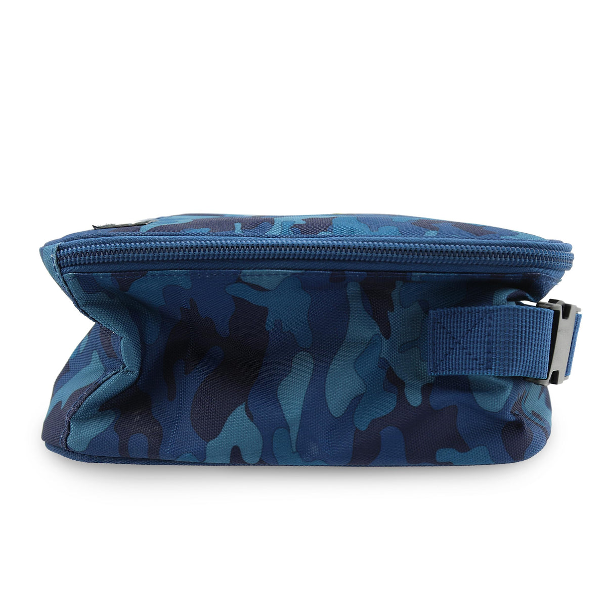 PackIt Classic Blue Camo inside view shows gel-lined walls for even cooling.