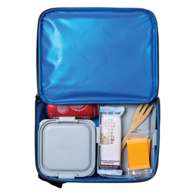 PackIt Freezable Classic Lunch Box collapsible design saves space at home or work.