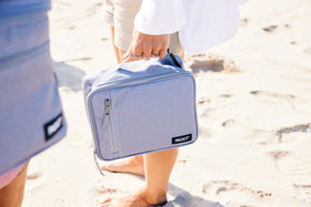 PackIt Freezable Classic Lunch Box Gray Fog | EcoFreeze Technology, Collapsible & Reusable for Work Lunches